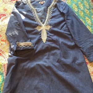 Pink pineapple tunic dress